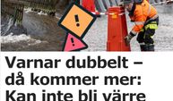 Skåne'de çifte uyarı: SMHI, daha kötüsü olamaz ve barajın taşma riski var