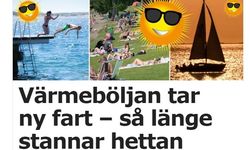 İsveç'te bunaltıcı sıcaklar bekleniyor