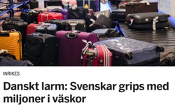 Türkiye'ye 1 milyon kron parayı bavulla götürmek isteyen İsveçli yakalandı