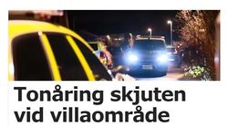 Upplands Väsby'de bir genç vuruldu