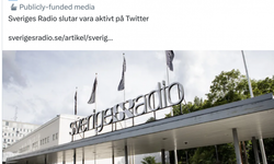 İsveç devlet radyosu Twitter'daki faaliyetlerini durdurdu