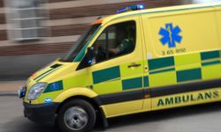Stockholm'de ambulans kaza yaptı