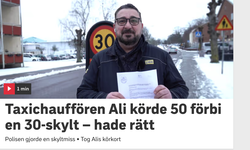 Ticari taksici Ali'nin ehliyetine el koyan İsveç polisi tazminat ödemek zorunda kaldı