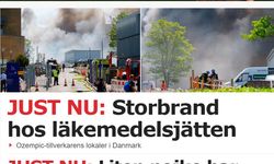 Danimarka'da büyük yangın