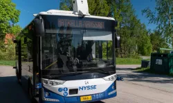 Türkiye'de üretilen sürücüsüz otobüs, Finlandiya'da kullanılmaya başladı