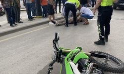 Konya’nın gurbetçi ilçesinde motosiklet yayalara daldı