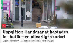 İsveç'te bir dükkan bombalandı