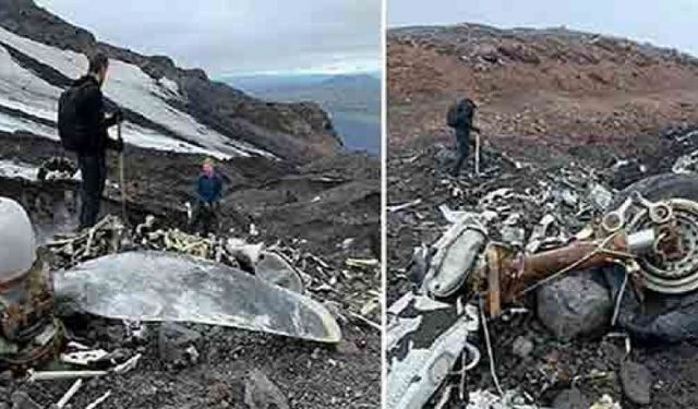 İzlanda'da düşen uçağın enkazı 76 yıl sonra ortaya çıktı