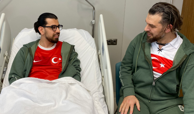 Gurbetçinin oğlu Türkiye’de sağlığına kavuştu