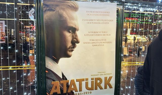 İsveç'te terör örgütü PKK/YPG yandaşlarından "Atatürk" film afişleri üzerinden provokasyon