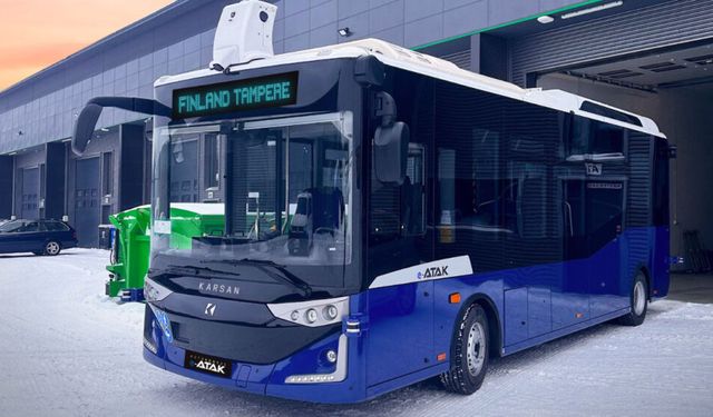 Yerli Elektrikli Otobüs Karsan e-ATAK, "Finlandiya'nın İlk Sürücüsüz Otobüsü" Oldu
