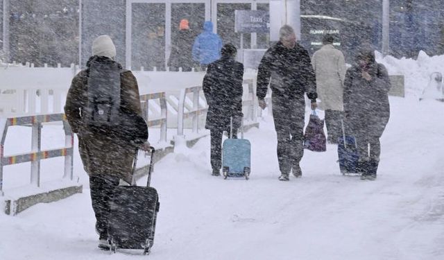 Doğu Finlandiya'da 10 santimetreden fazla kar yağdı