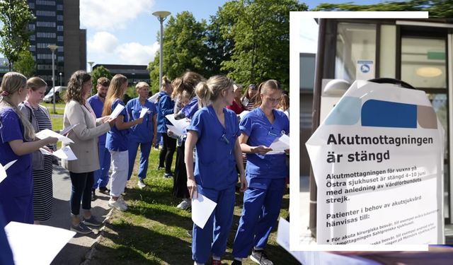 İsveç'te hemşireler greve gidince, acil servis kapandı