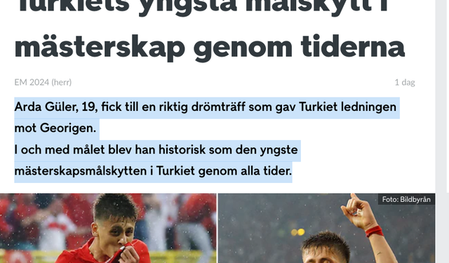 Arda Güler gol attı,  İsveç ve futbol dünyası kayıtsız kalmadı