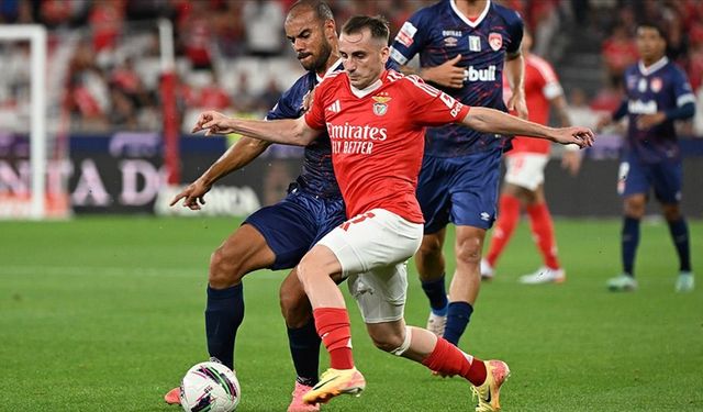 Kerem Aktürkoğlu, Benfica'daki kariyerine golle başladı