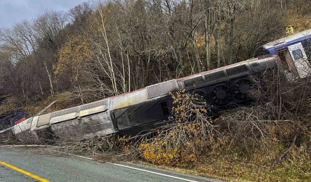 Norveç'te yolcu treni raydan çıktı: 1 ölü, 4 yaralı