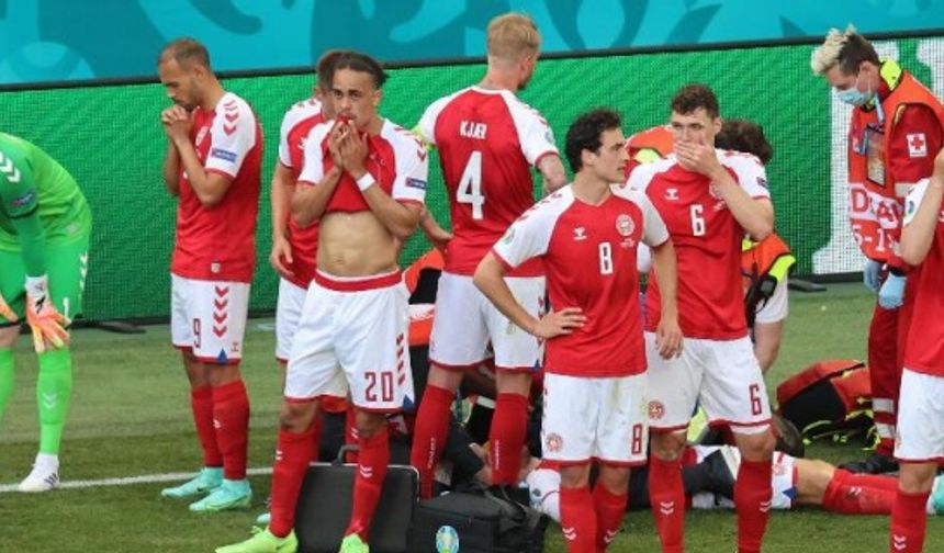 Danimarka Finlandiya maçında üzücü olay! Bir futbolcu kalp krizi geçirdi