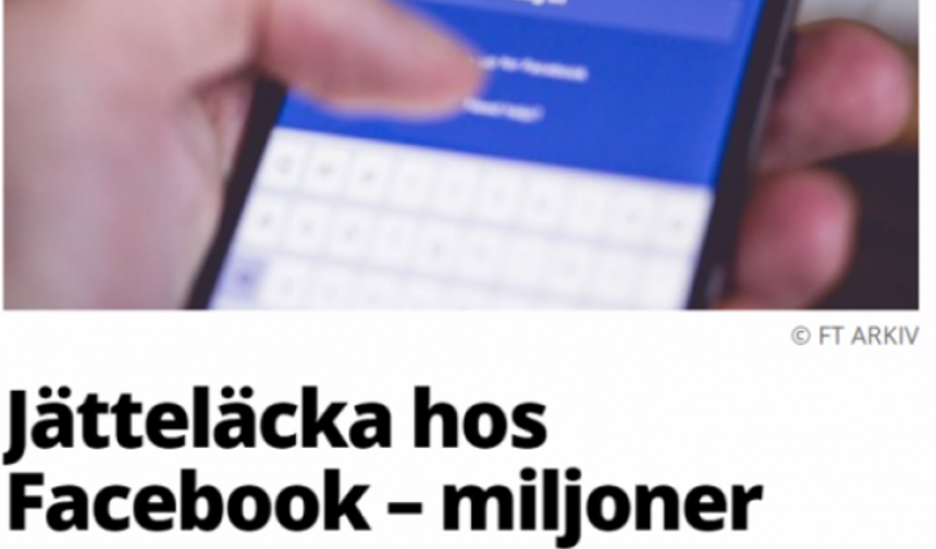 Facebook'ta İsveç'te 1 milyon Türkiye'de 20 milyon kişinin verileri çalındı