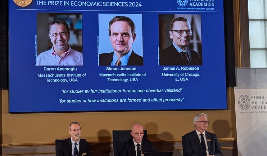 2024 Nobel Ekonomi Ödülü'nü Daron Acemoğlu, Simon Johnson ve James Robinson kazandı